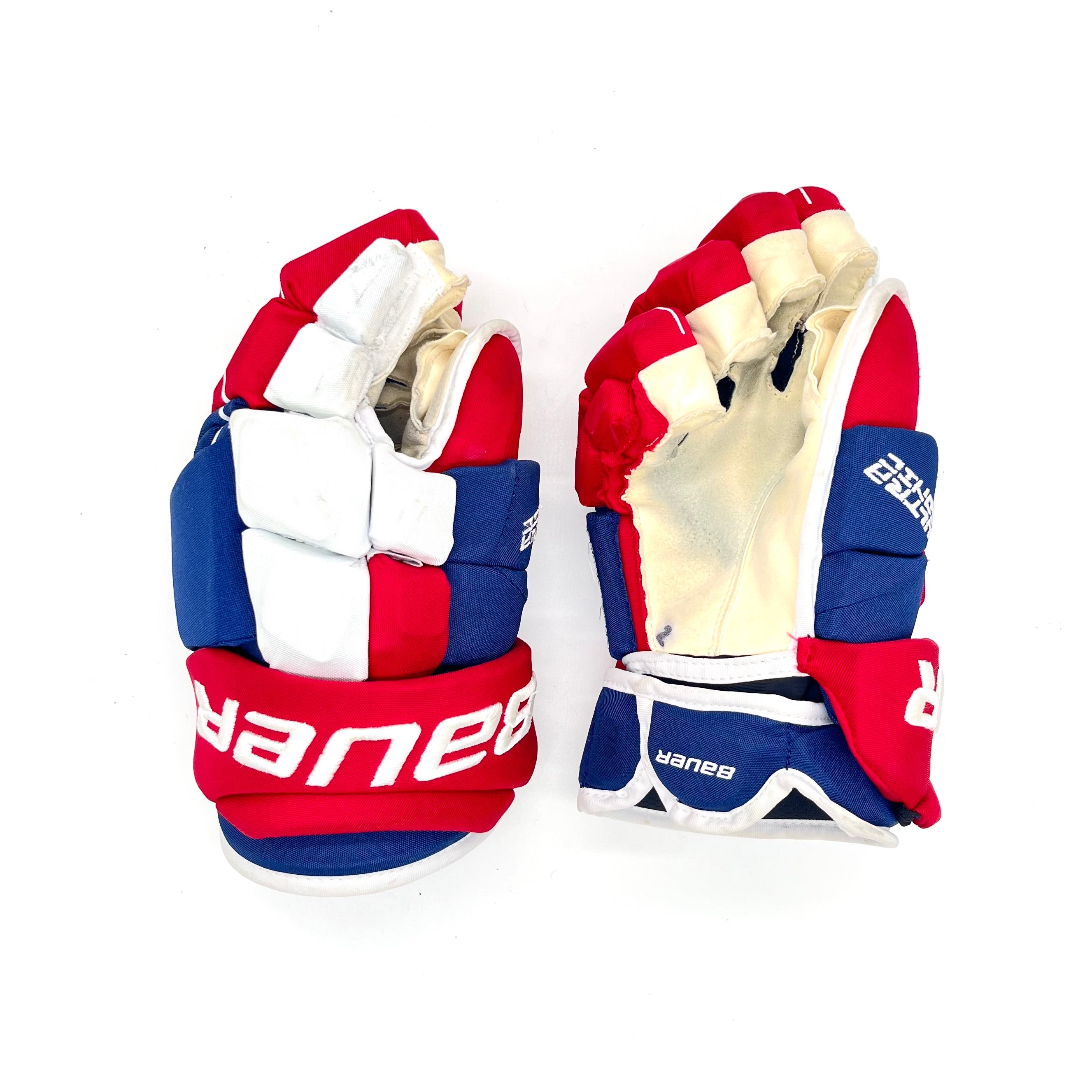 Bauer Supreme Ultrasonic - Gant d'occasion NHL Pro Stock - Canadiens de Montréal (Bleu/Rouge/Blanc)